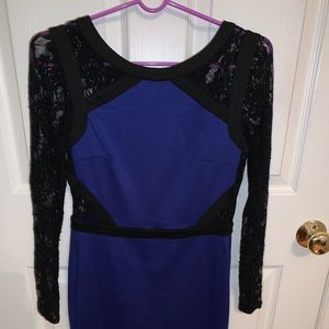 Mini dress with open back.